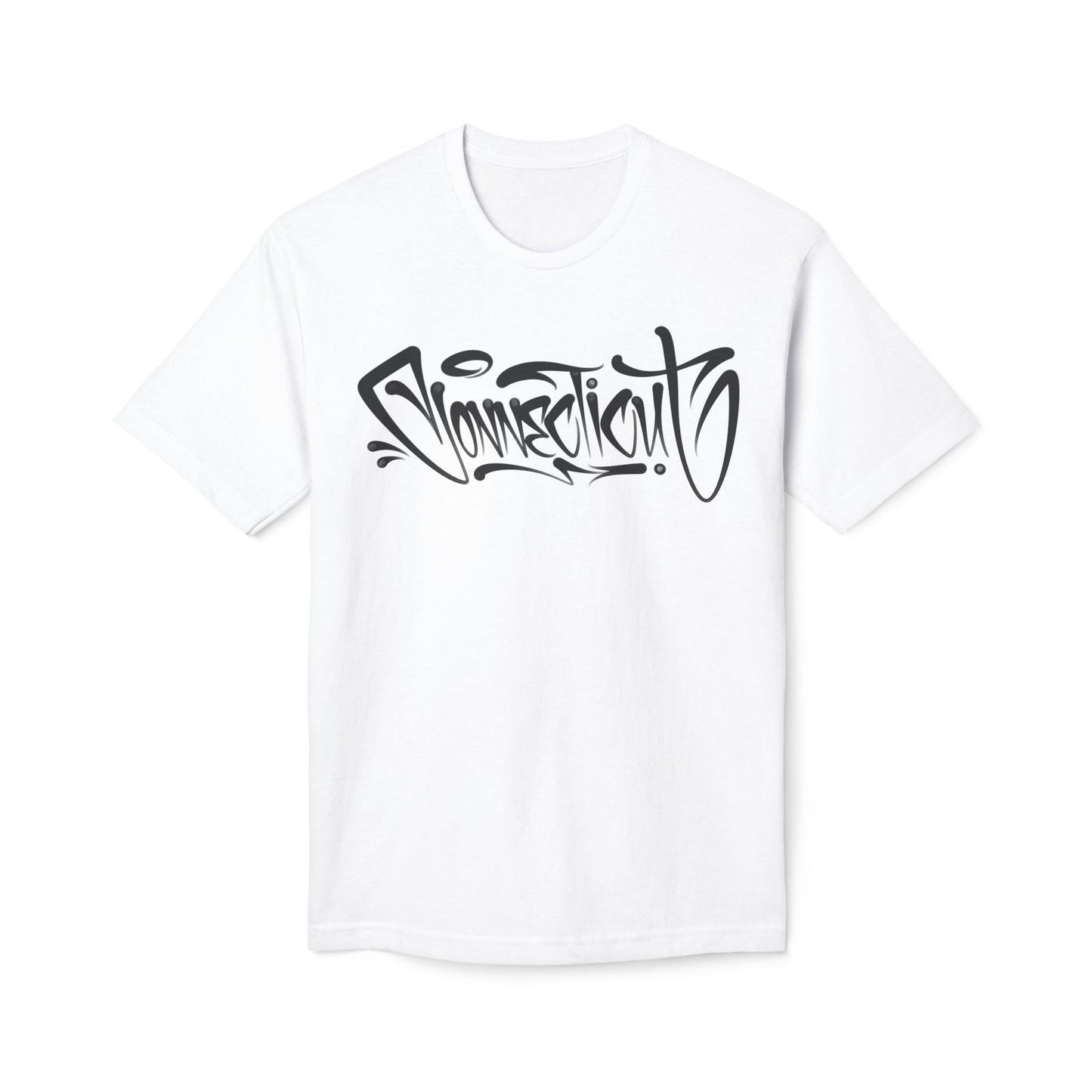 Connecticut Graffiti Tee | Drip Style CT Hip Hop Shirt | Urban Spray Paint Lettering | Connecticut Pride Streetwear